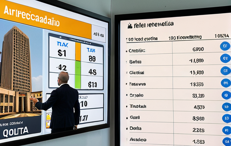 **

Prompt: A modern city hall interior, showcasing a digital dashboard displaying tax revenue data in real-time. Officials are monitoring the data. The scene emphasizes transparency and efficient tax management. Incorporate a chart illustrating "Arrecadação Tributária per capita" (Tax Revenue per capita).

**