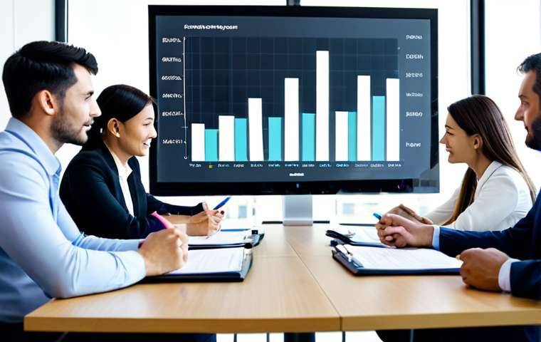 **

A well-lit modern office scene. A diverse group of professionals are collaborating around a table, reviewing budget documents and charts displayed on a large screen. Focus on the details of the documents (e.g., bar graphs, pie charts) and the engaged expressions of the team members. Everyone is fully clothed in professional business attire.  Safe for work, appropriate content, professional setting, perfect anatomy, natural proportions, well-formed hands, proper finger count, family-friendly.

**