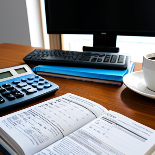 Home 12 Municipal Tax Law**
"A well-organized study desk with open books on municipal tax law, a calculator, and a coffee mug. The scene is brightly lit, suggesting a focused study session. The books feature titles related to tax codes and regulations. Safe for work, appropriate content, fully clothed, professional, perfect anatomy, natural proportions, high quality."
**