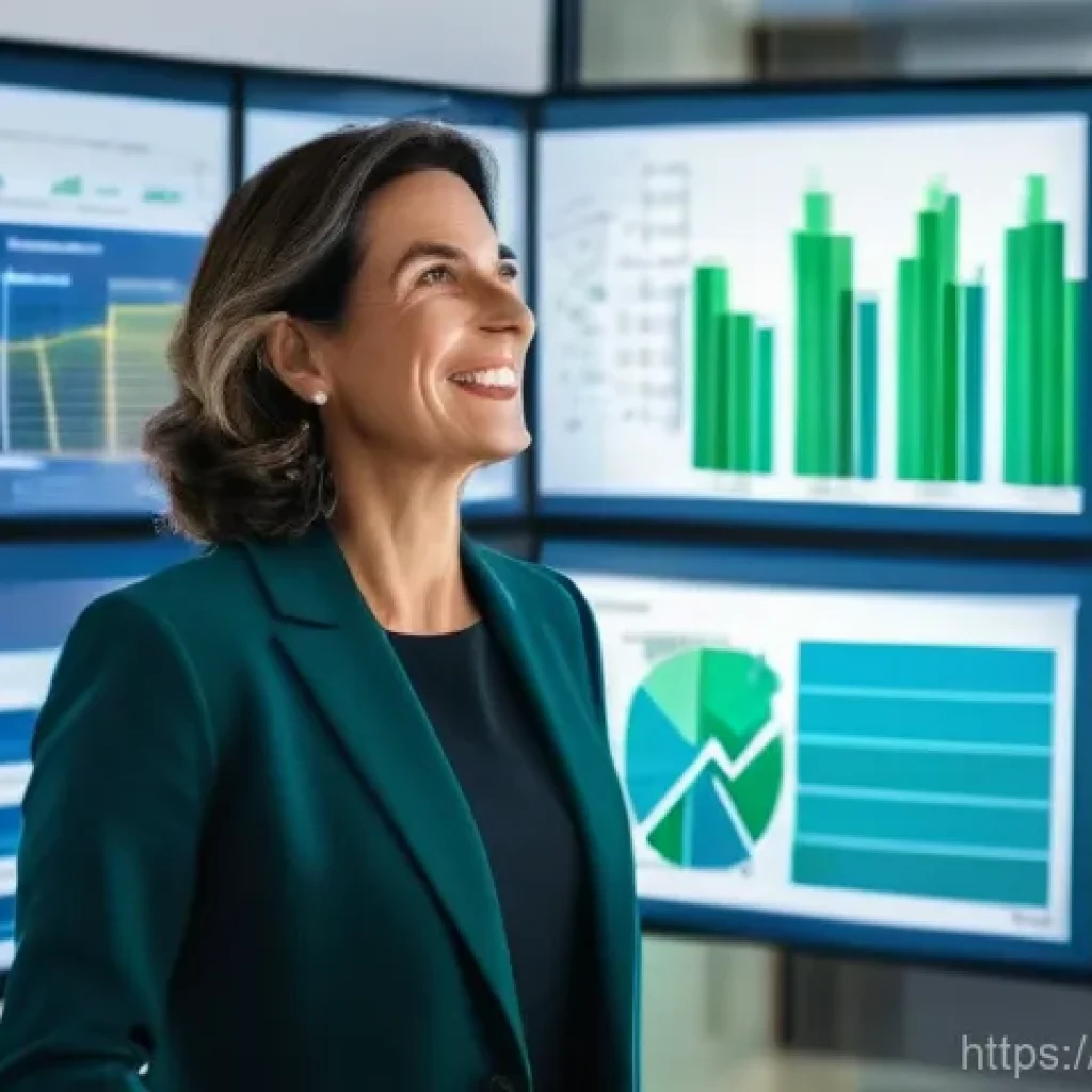 지방재정전문가를 위한 경력 관리 팁 - **Prompt:** A confident female Portuguese public finance expert, in her late 40s to early 50s, profe...