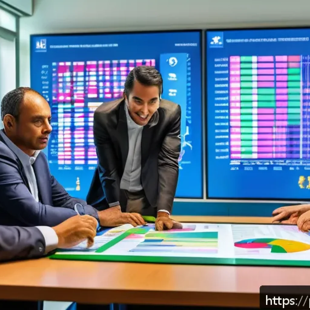 지방재정전문가로서의 자기 개발 - A modern Brazilian municipal office scene showing a diverse group of local government officials coll...