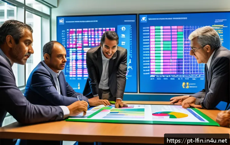 지방재정전문가로서의 자기 개발 - A modern Brazilian municipal office scene showing a diverse group of local government officials coll...